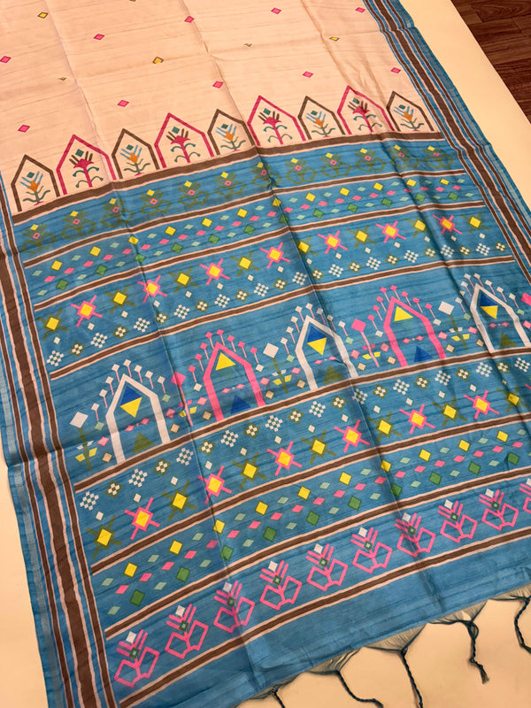 Mallai Silk Dolabedi Pallu Saree - FIROZI