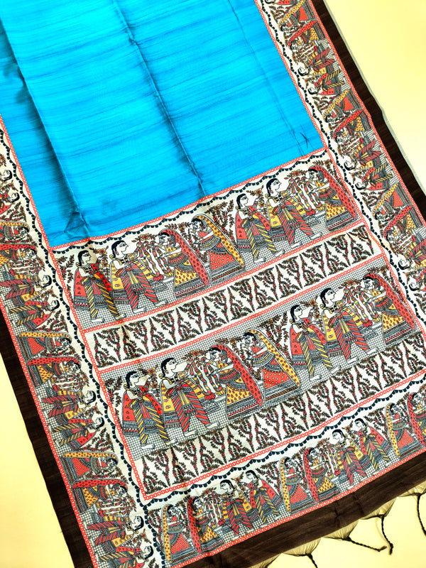 Tussar Silk kalamkari 116 - FIROZI